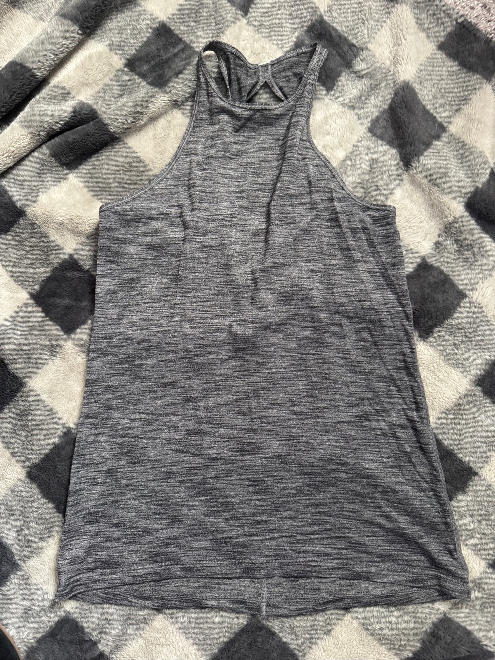 Lululemon Heathered Gray Racerback Tank Top